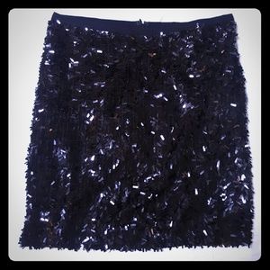 Black sequins skirt